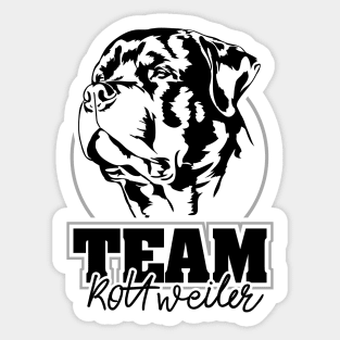 Rottweiler Team dog sport portrait gift Sticker